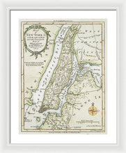 Load image into Gallery viewer, Old Map Of New York Island 1778 - Framed Print