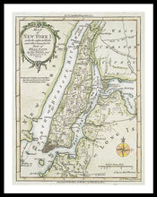 Load image into Gallery viewer, Old Map Of New York Island 1778 - Framed Print