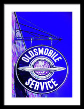 Load image into Gallery viewer, Photo Of A Vintage Oldsmobile Sign - Framed Print