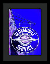 Load image into Gallery viewer, Photo Of A Vintage Oldsmobile Sign - Framed Print