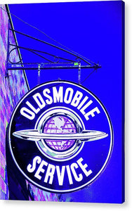 Photo Of A Vintage Oldsmobile Sign - Acrylic Print