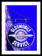 Load image into Gallery viewer, Photo Of A Vintage Oldsmobile Sign - Framed Print