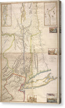 Load image into Gallery viewer, Old Map Of New York City 1777 - Canvas Print