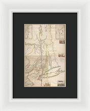 Load image into Gallery viewer, Old Map Of New York City 1777 - Framed Print