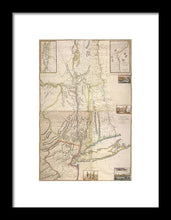 Load image into Gallery viewer, Old Map Of New York City 1777 - Framed Print