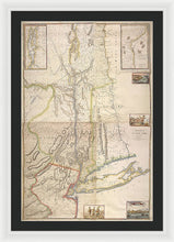 Load image into Gallery viewer, Old Map Of New York City 1777 - Framed Print