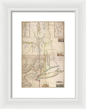 Load image into Gallery viewer, Old Map Of New York City 1777 - Framed Print