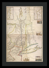 Load image into Gallery viewer, Old Map Of New York City 1777 - Framed Print