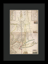 Load image into Gallery viewer, Old Map Of New York City 1777 - Framed Print