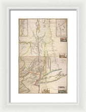 Load image into Gallery viewer, Old Map Of New York City 1777 - Framed Print