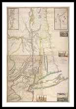 Load image into Gallery viewer, Old Map Of New York City 1777 - Framed Print