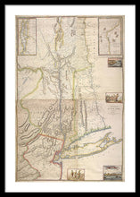 Load image into Gallery viewer, Old Map Of New York City 1777 - Framed Print