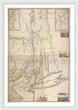 Load image into Gallery viewer, Old Map Of New York City 1777 - Framed Print