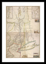 Load image into Gallery viewer, Old Map Of New York City 1777 - Framed Print