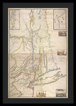 Load image into Gallery viewer, Old Map Of New York City 1777 - Framed Print