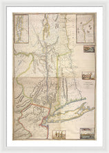 Load image into Gallery viewer, Old Map Of New York City 1777 - Framed Print