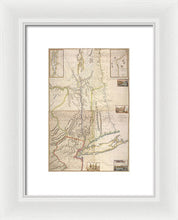 Load image into Gallery viewer, Old Map Of New York City 1777 - Framed Print