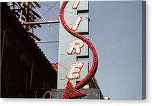 Load image into Gallery viewer, Vintage Bar Sign - Blue - Canvas Print