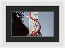 Load image into Gallery viewer, Vintage Bar Sign - Blue - Framed Print