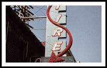 Load image into Gallery viewer, Vintage Bar Sign - Blue - Framed Print