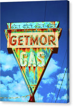 Load image into Gallery viewer, Vintage Gas Station Sign - Canvas Print