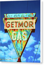 Load image into Gallery viewer, Vintage Gas Station Sign - Canvas Print