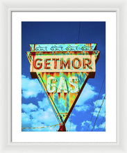 Load image into Gallery viewer, Vintage Gas Station Sign - Framed Print