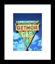 Load image into Gallery viewer, Vintage Gas Station Sign - Framed Print