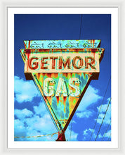 Load image into Gallery viewer, Vintage Gas Station Sign - Framed Print