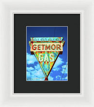 Load image into Gallery viewer, Vintage Gas Station Sign - Framed Print