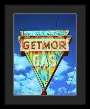 Load image into Gallery viewer, Vintage Gas Station Sign - Framed Print