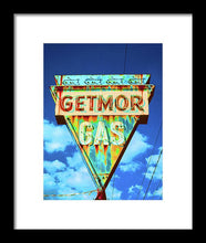 Load image into Gallery viewer, Vintage Gas Station Sign - Framed Print