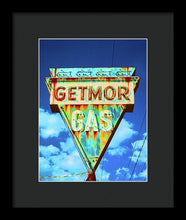 Load image into Gallery viewer, Vintage Gas Station Sign - Framed Print