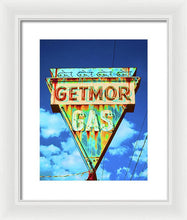 Load image into Gallery viewer, Vintage Gas Station Sign - Framed Print