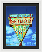 Load image into Gallery viewer, Vintage Gas Station Sign - Framed Print