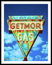 Load image into Gallery viewer, Vintage Gas Station Sign - Framed Print