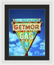 Load image into Gallery viewer, Vintage Gas Station Sign - Framed Print