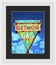 Load image into Gallery viewer, Vintage Gas Station Sign - Framed Print