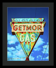 Load image into Gallery viewer, Vintage Gas Station Sign - Framed Print