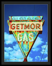 Load image into Gallery viewer, Vintage Gas Station Sign - Framed Print