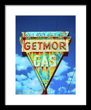 Load image into Gallery viewer, Vintage Gas Station Sign - Framed Print