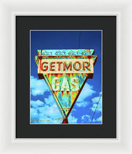 Load image into Gallery viewer, Vintage Gas Station Sign - Framed Print