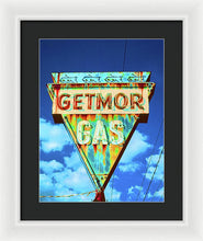 Load image into Gallery viewer, Vintage Gas Station Sign - Framed Print