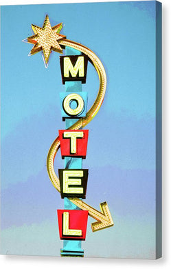 Vintage Motel Sign - Canvas Print