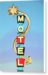 Vintage Motel Sign - Canvas Print