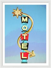 Load image into Gallery viewer, Vintage Motel Sign - Framed Print