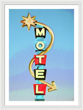 Load image into Gallery viewer, Vintage Motel Sign - Framed Print