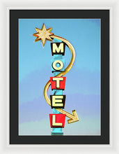 Load image into Gallery viewer, Vintage Motel Sign - Framed Print