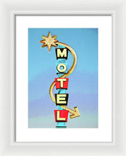 Load image into Gallery viewer, Vintage Motel Sign - Framed Print