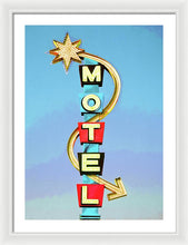 Load image into Gallery viewer, Vintage Motel Sign - Framed Print